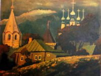 День догорает,цветной офорт В.Зорина, 2006, 20 х 25