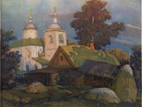 Тишина, цветной офорт В.Зорина, 1999, 19 х 24